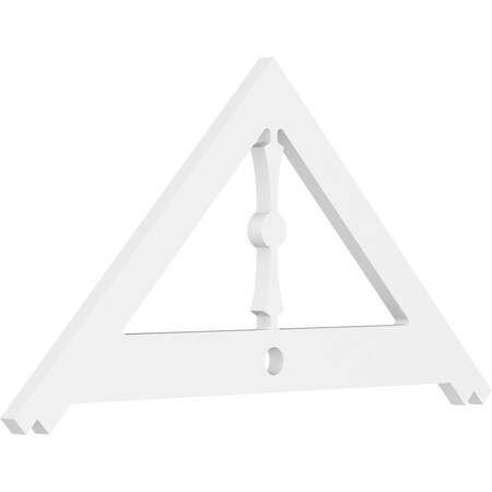 Ekena Millwork Pitch Artisan Architectural Grade PVC Gable Pediment, 36"W x 18"H x 1"P (12/12) GPP036X018X100ART